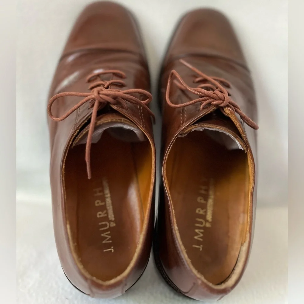 J. Murphy Size 11 1/2M Men’s Brown Leather Lace Up Shoes
